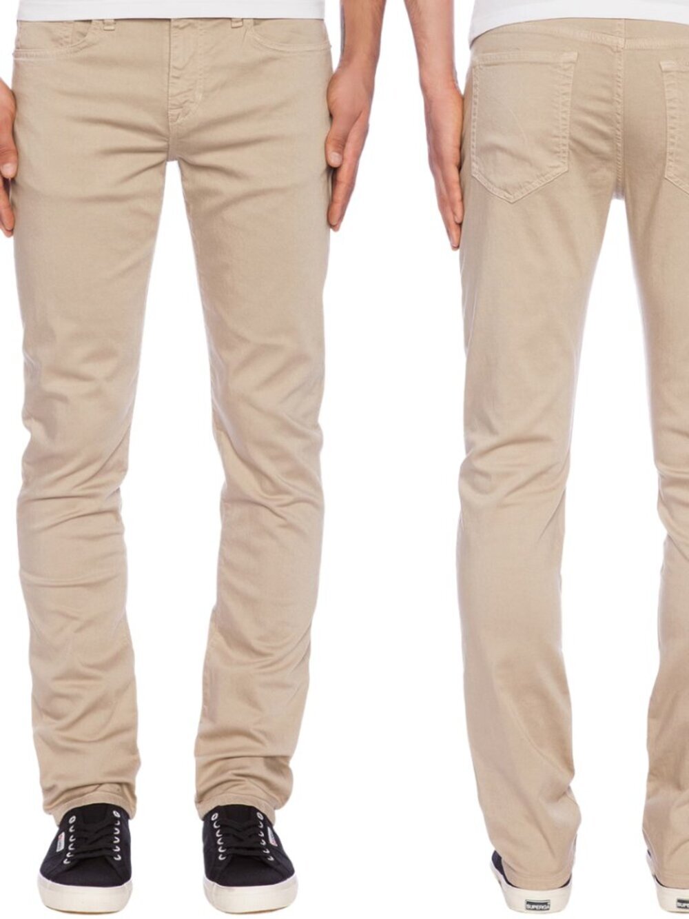 Joe's Jeans Neutral Colors Slim Fit Jean Men's 30 Sand Denim Classic Minimalist